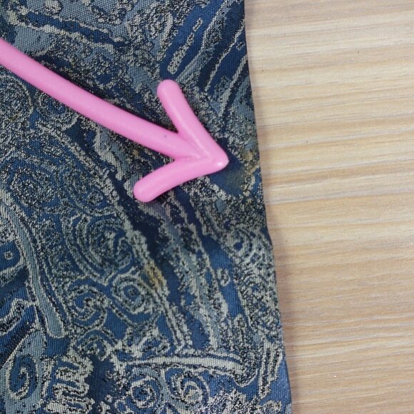 HIROKO KOSHINO HOMME Neck Tie Mens Blue Paisley Silk Luxury Japanese‎ Designer - Picture 10 of 13